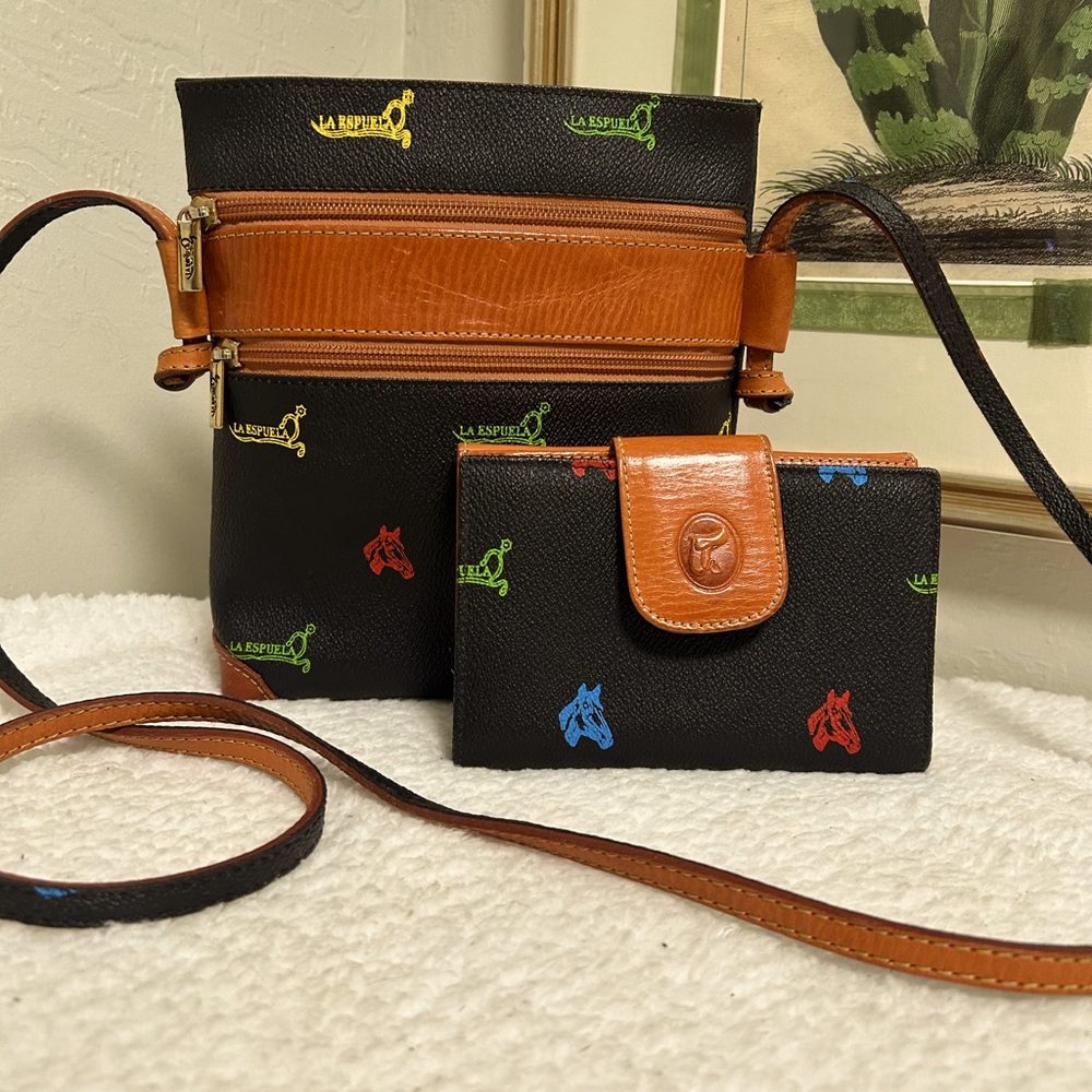 La Espuela Crossbody Bag with Matching Wallet